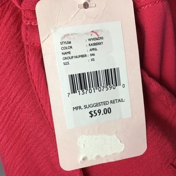 Chelsea & Violet Raspberry April Embroidered Dress - Picture 5 of 6